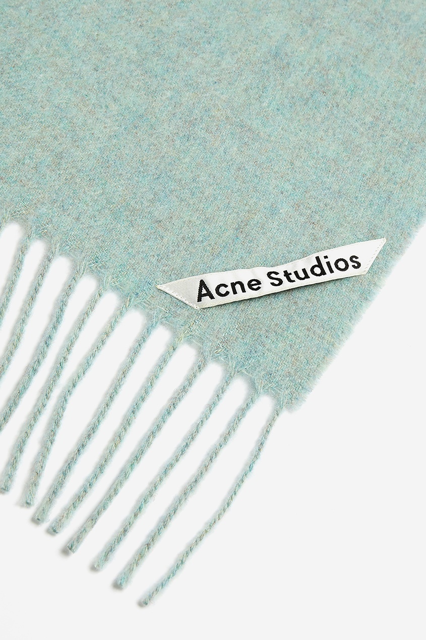 фото Теплый шарф мятного цвета Acne studios