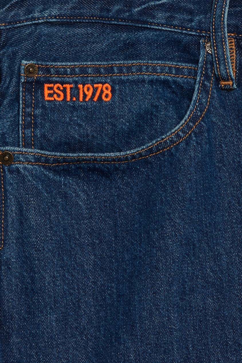 фото Синие джинсы с вышивкой Calvin klein