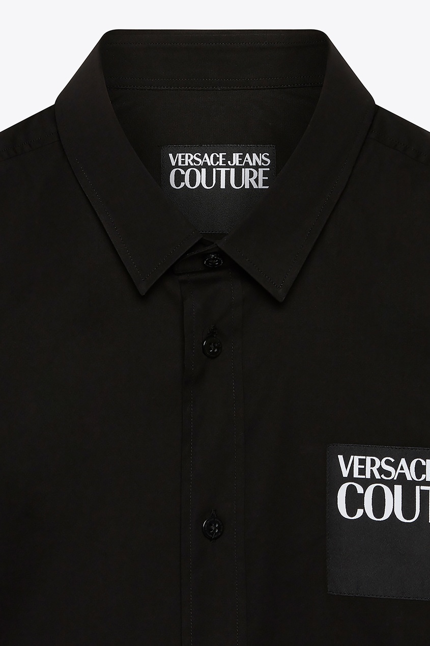 фото Черная рубашка на пуговицах Versace jeans