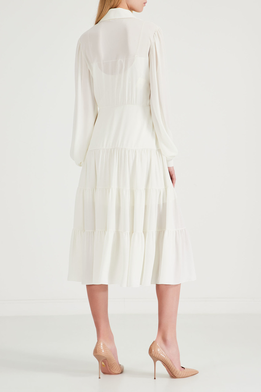 фото Белое платье из шифона yana dress