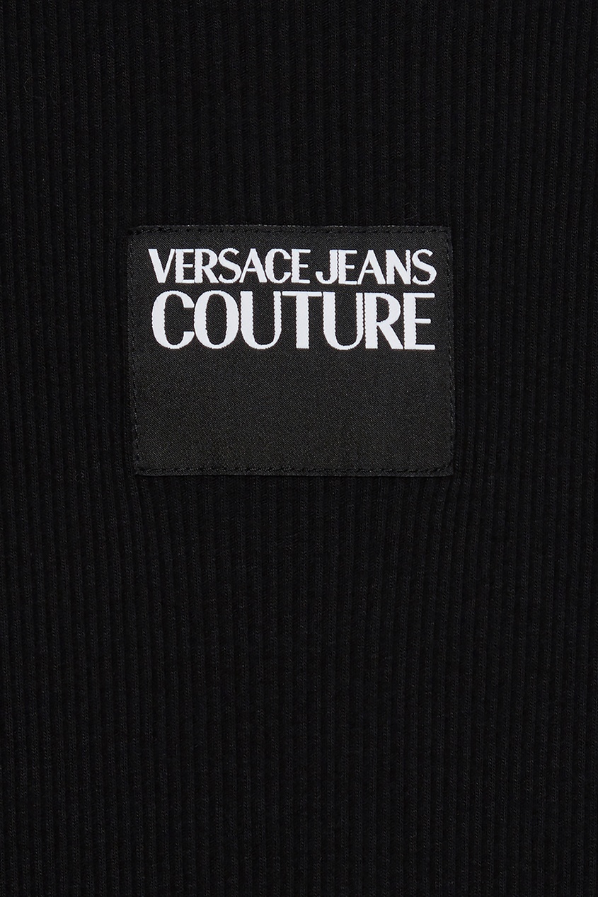 фото Черная трикотажная майка Versace jeans