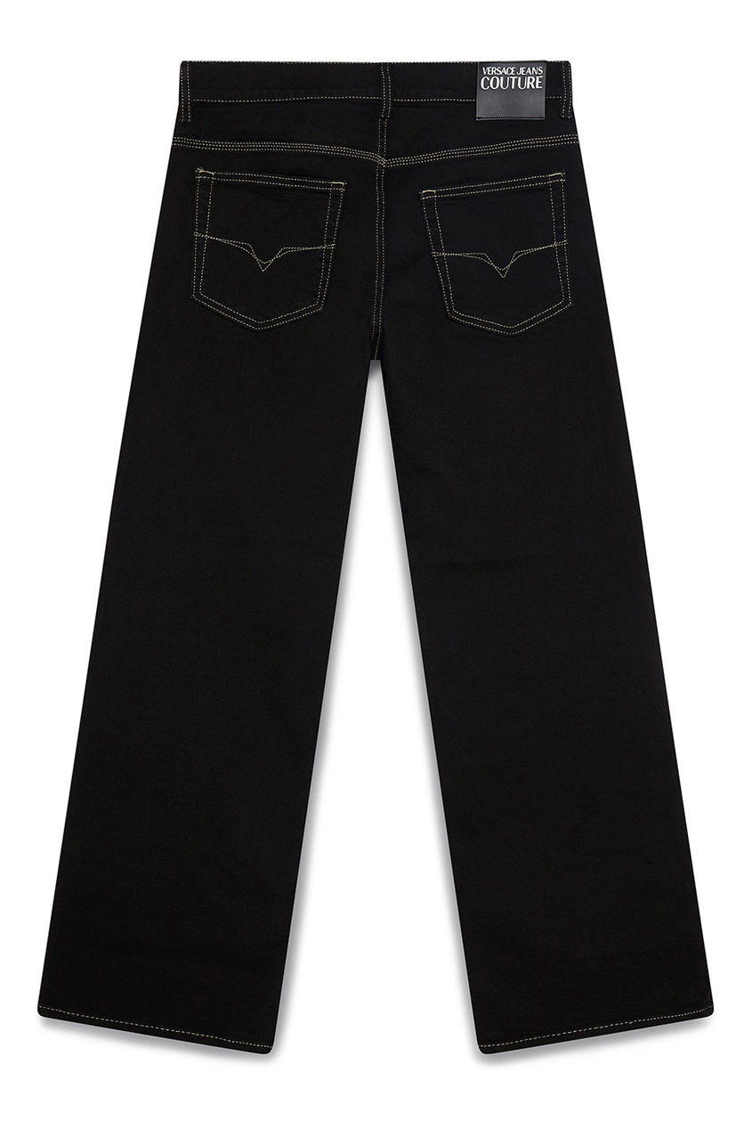фото Черные прямые джинсы Versace jeans
