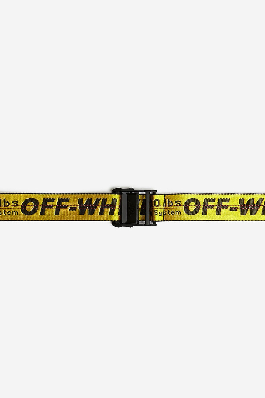 фото Желтый текстильный ремень Off-white