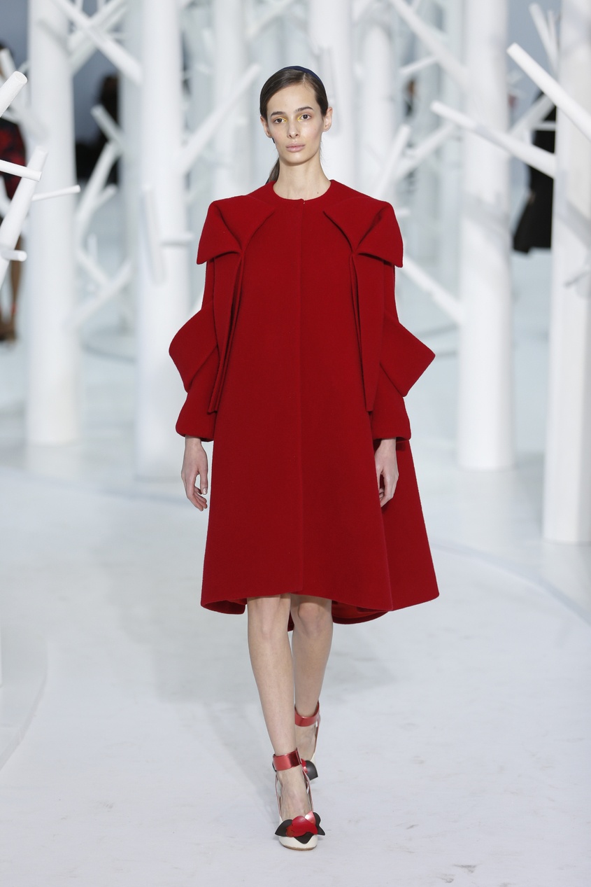 фото Шерстяное пальто delpozo