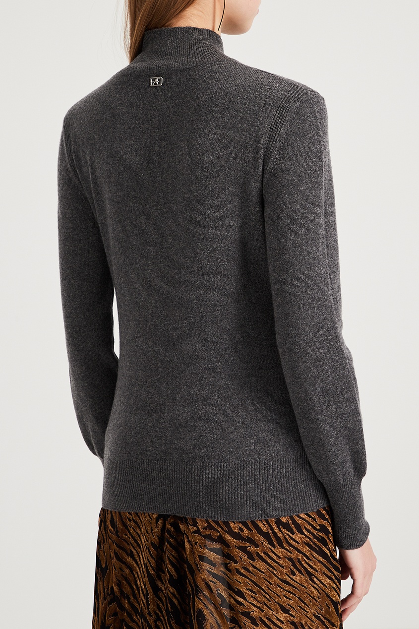 фото Комбинированный серый свитер Alberta ferretti
