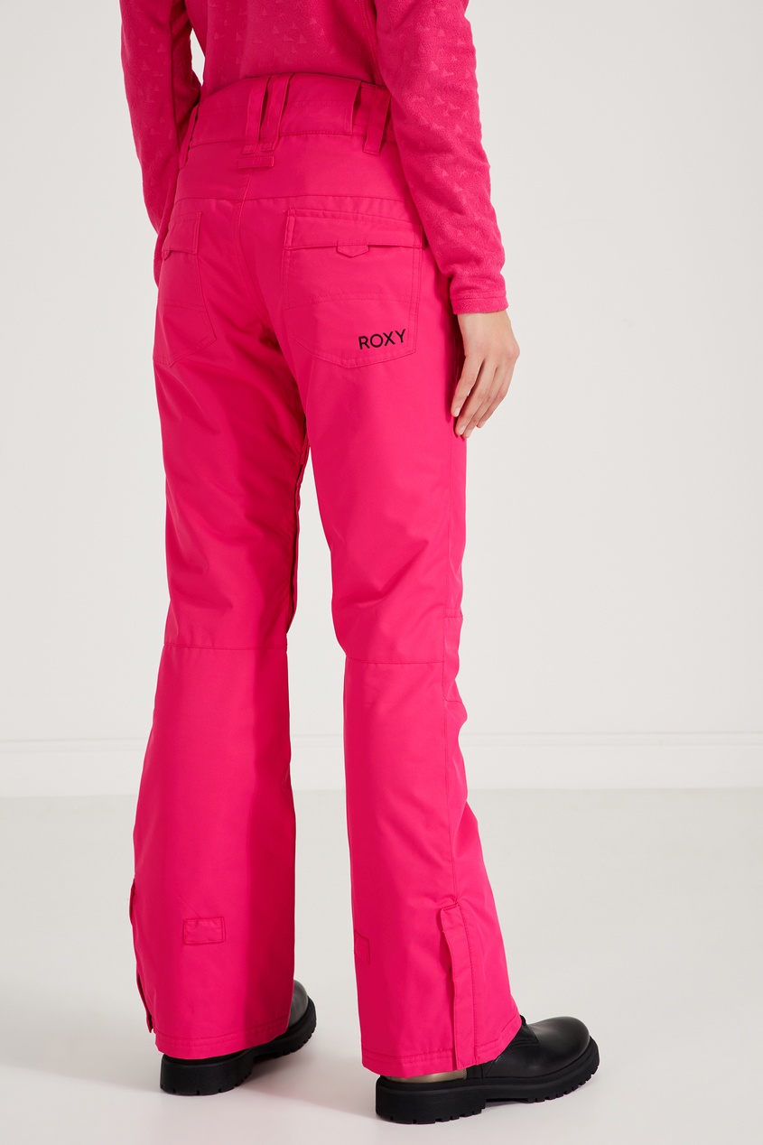 фото Сноубордические брюки цвета фуксия roxy