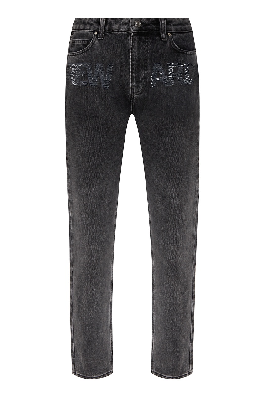 фото Серые джинсы с декором victoria bonya jeans