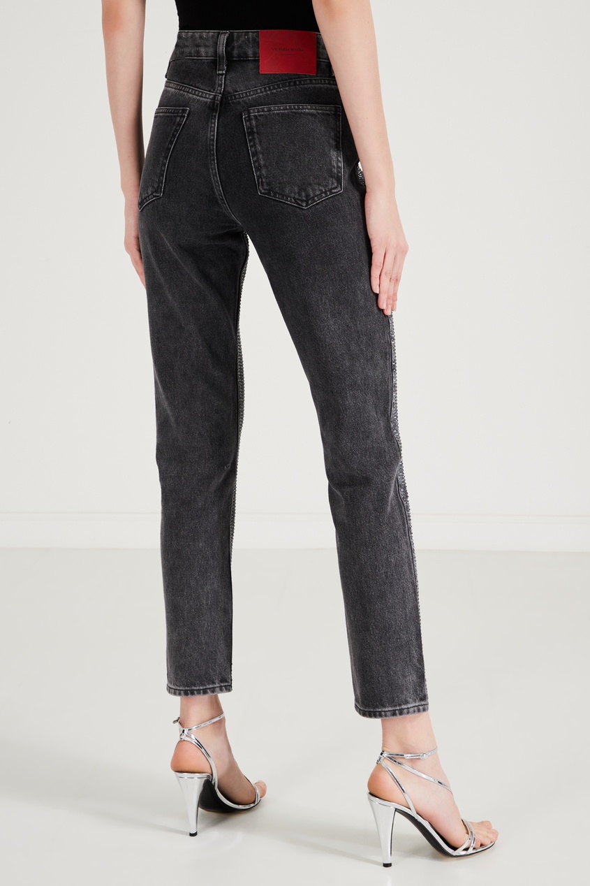 фото Серые джинсы с пайетками victoria bonya jeans