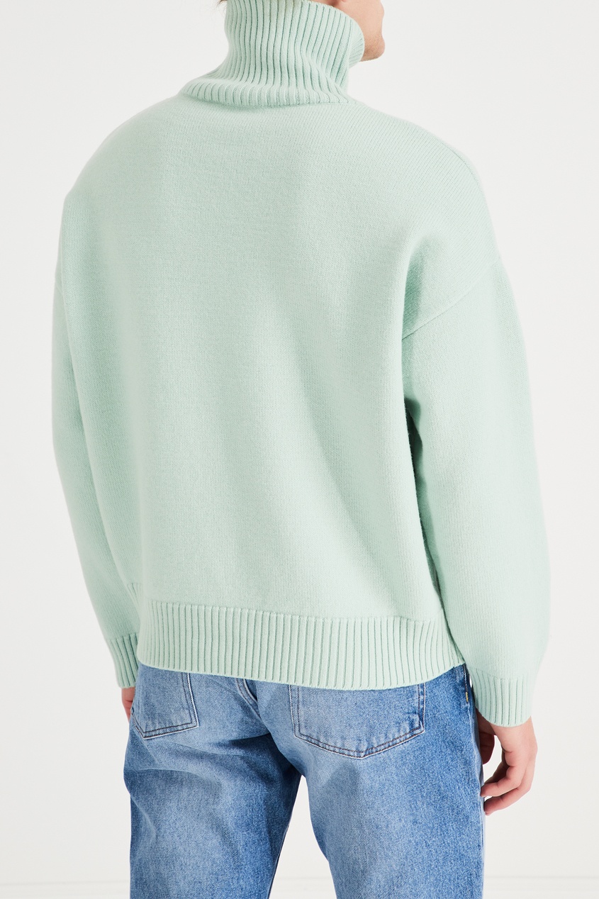 фото Зеленый свитер из шерсти Ami