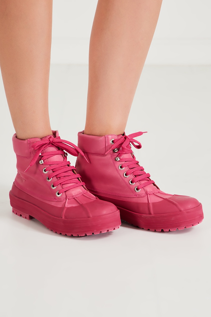 фото Розовые высокие ботинки Les Meuniers Jacquemus