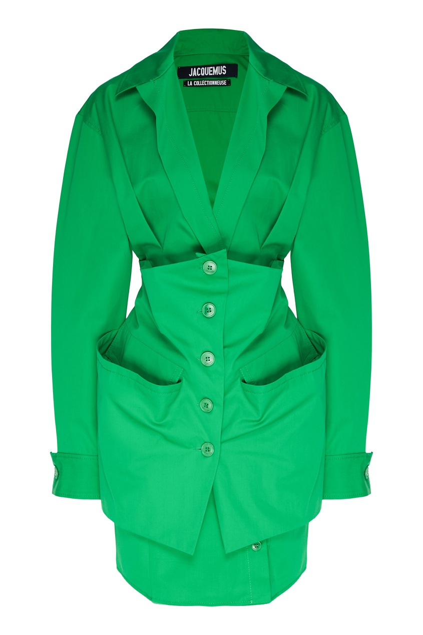 фото Зеленое платье-пиджак Murano Jacquemus