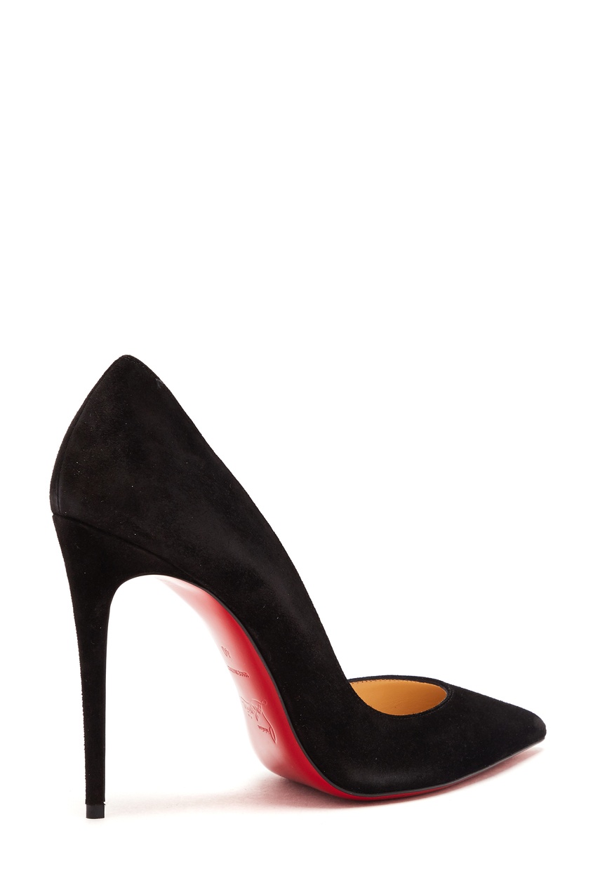 фото Черные замшевые туфли Iriza 100 Christian louboutin