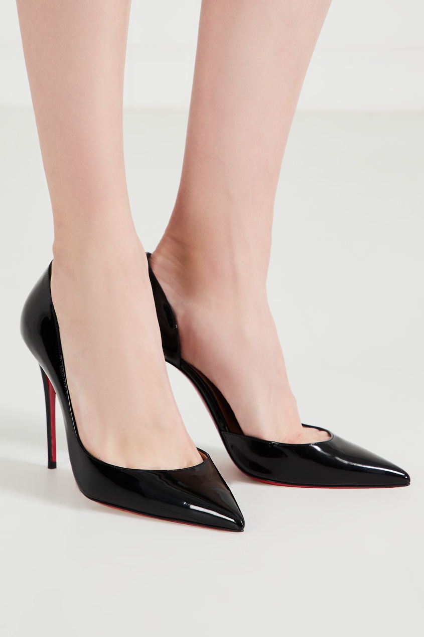 фото Черные лакированные туфли Iriza 100 Christian louboutin