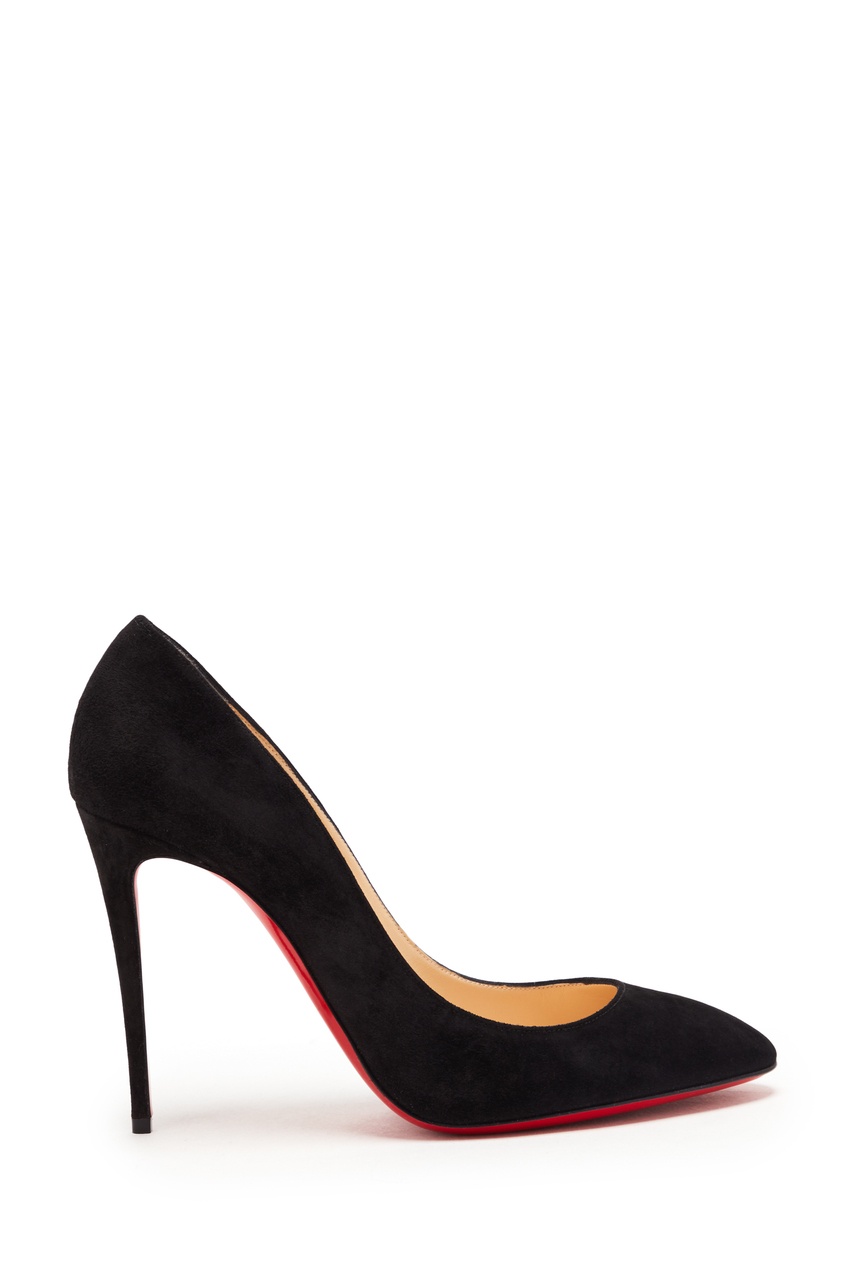 фото Черные велюровые туфли Eloise 100 Christian louboutin