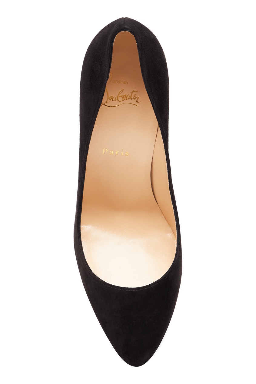 фото Черные велюровые туфли Eloise 100 Christian louboutin