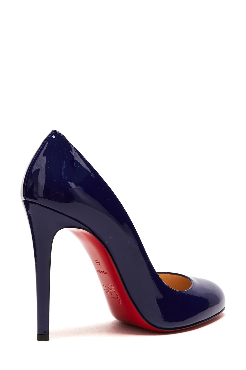 фото Синие лакированные туфли Fifille 100 Christian louboutin