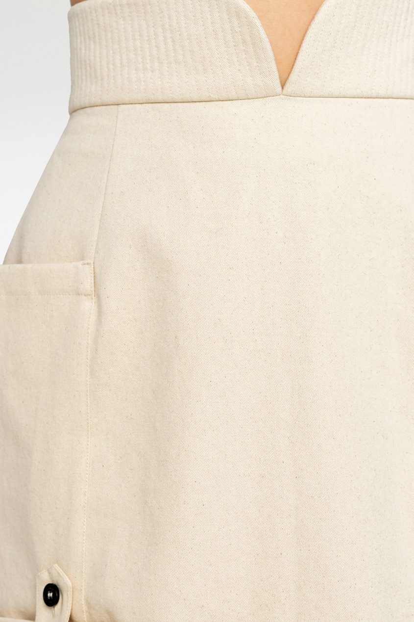 фото Кремовая юбка с высокой посадкой ruban