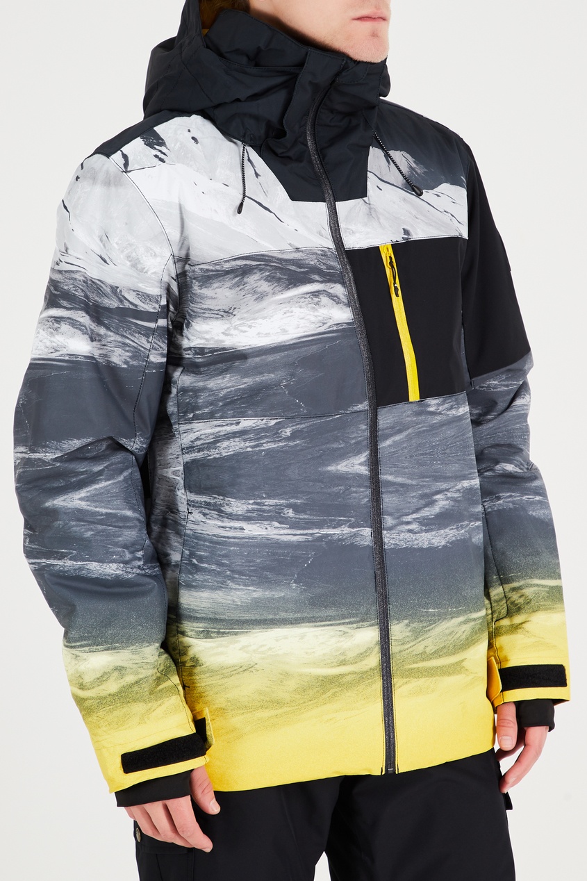 фото Сноубордическая куртка с абстрактным принтом Mission Plus Quiksilver