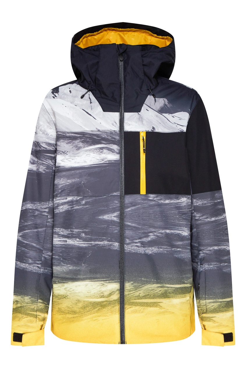 фото Сноубордическая куртка с абстрактным принтом mission plus quiksilver