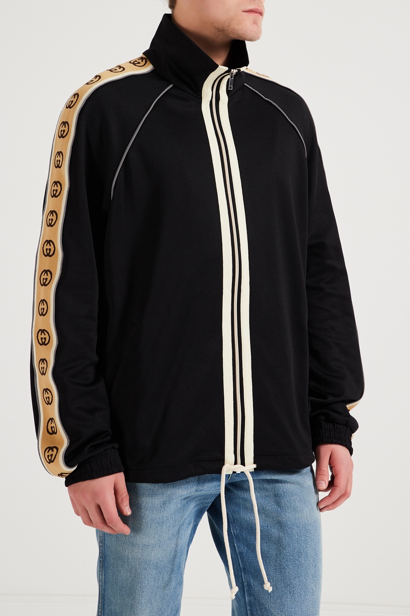 фото Спортивная куртка с лампасами Gucci man