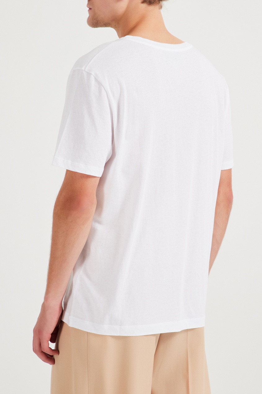 фото Белая футболка с фирменным логотипом Gucci man