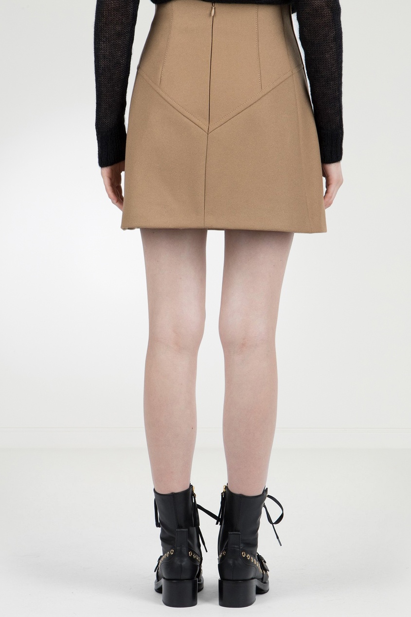 фото Короткая юбка с фигурными вставками No.21
