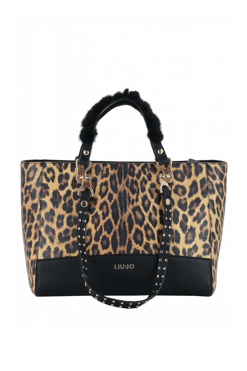фото Леопардовая сумка-тоут Liu jo