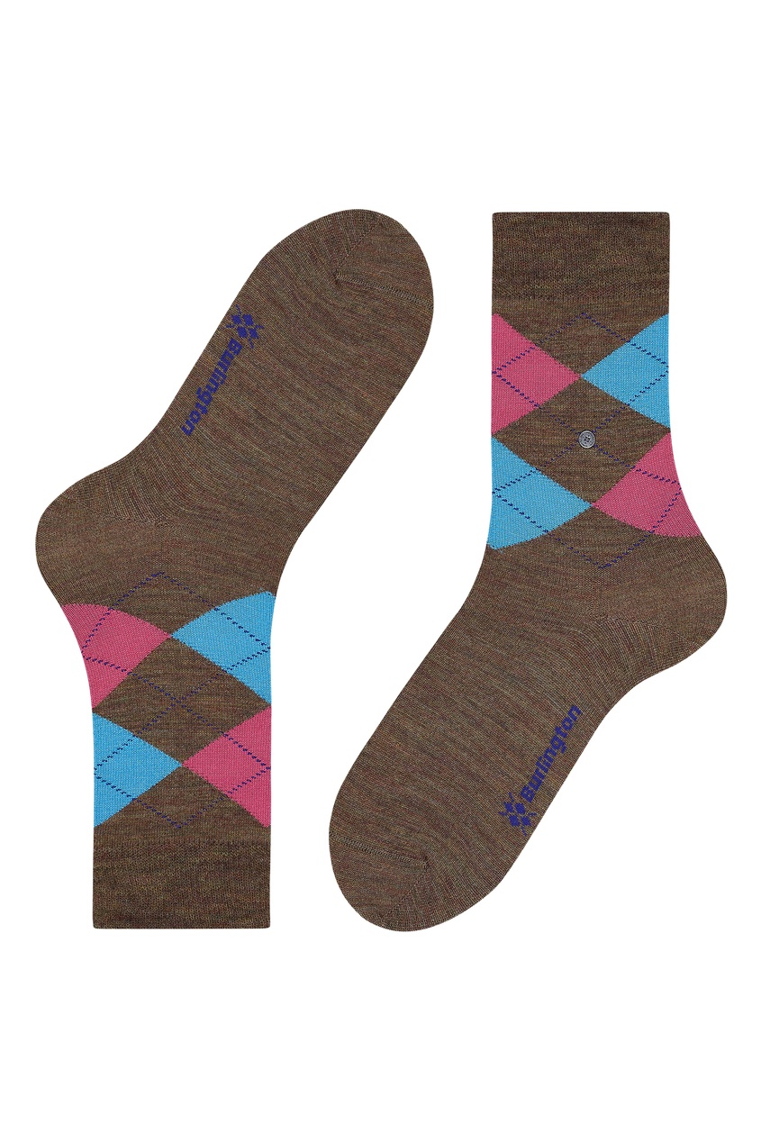 фото Горчичные носки с рисунком аргайл burlington