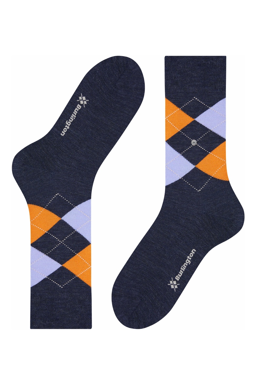 фото Трикотажные носки с яркими узорами-ромбами burlington