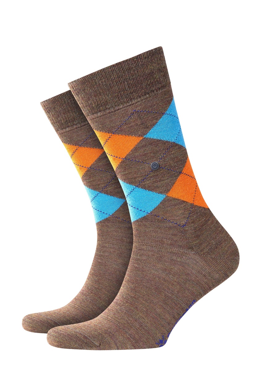 фото Светло-коричневые носки с яркими узорами burlington
