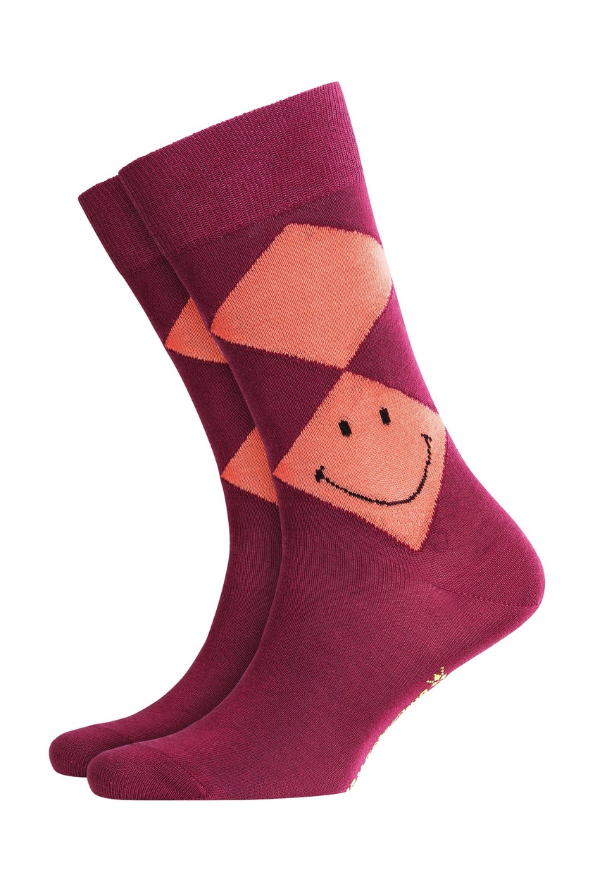 фото Фиолетовые носки smiley argyle burlington