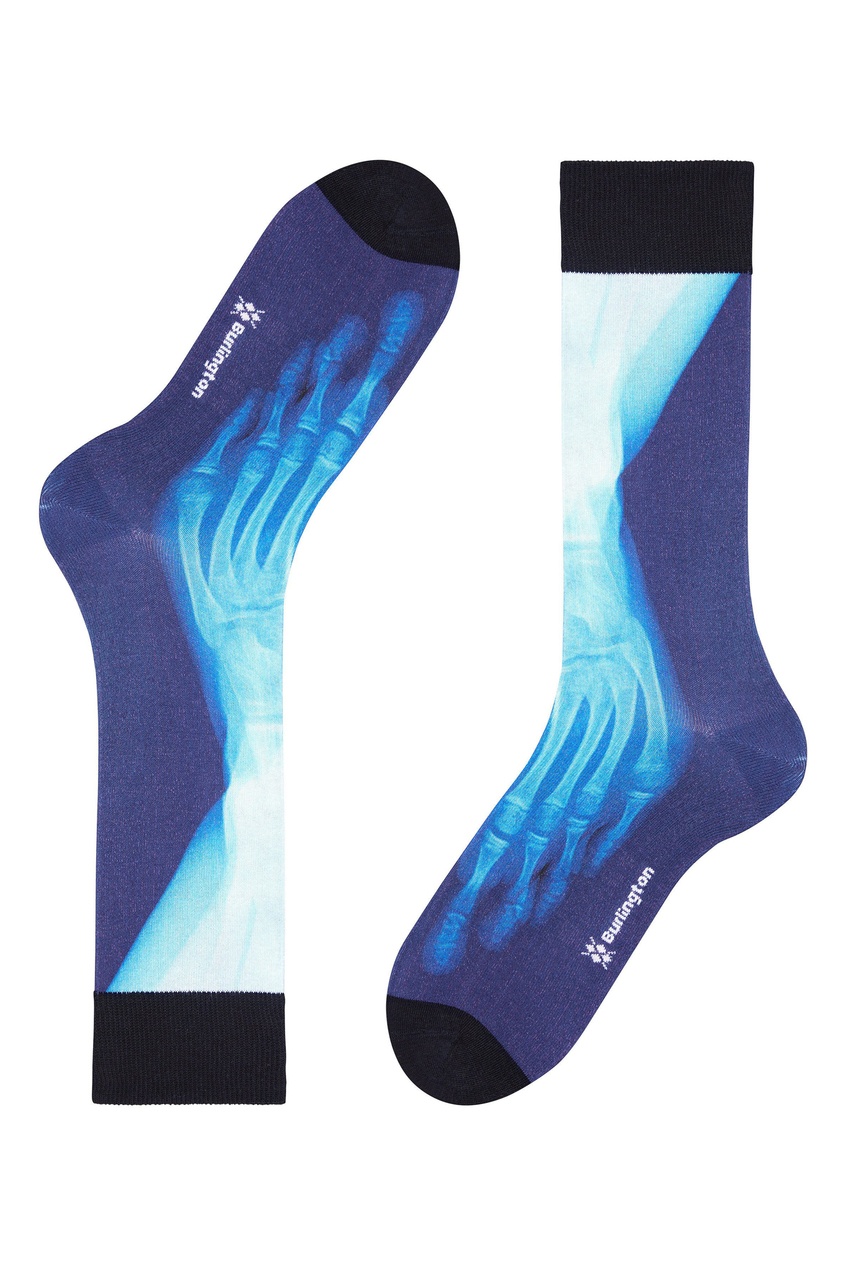 фото Синие носки x-ray print burlington