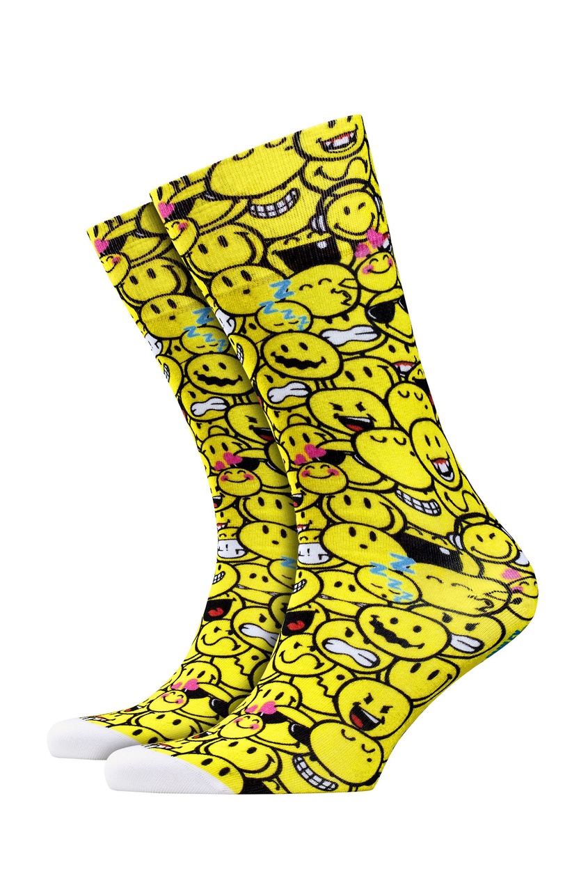 фото Ярко-желтые носки smiley burlington