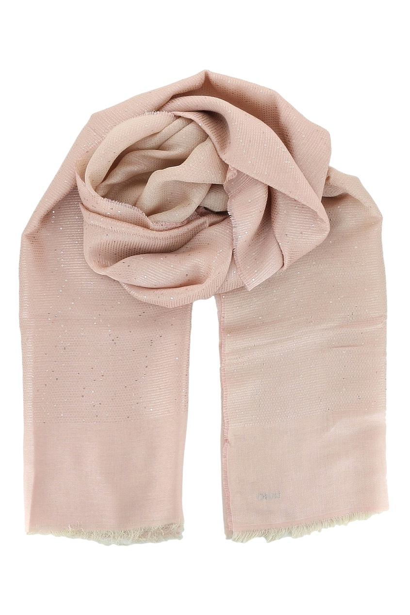 фото Розовый шарф с пайетками liu jo