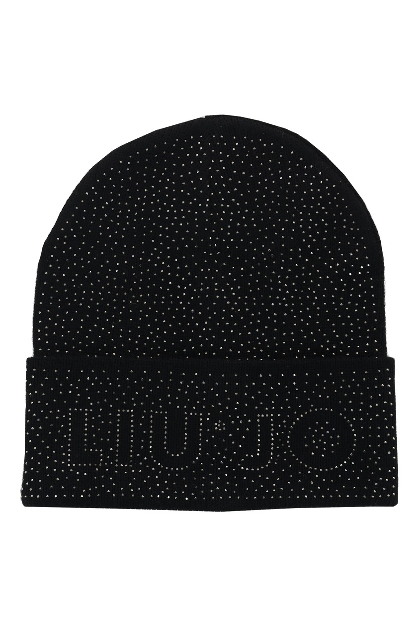 фото Черная шапка с широким отворотом liu jo