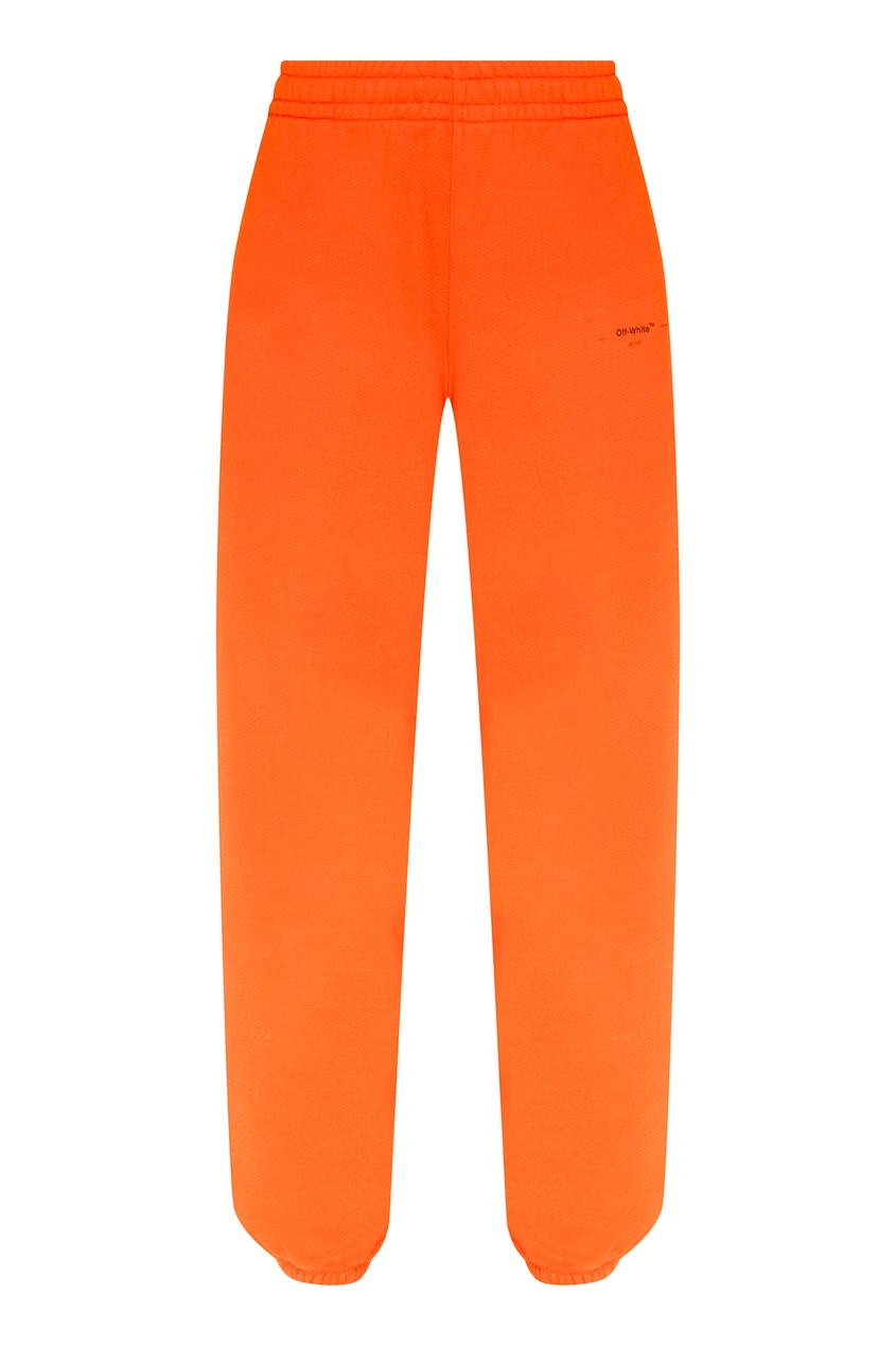 фото Оранжевые спортивные брюки off-white
