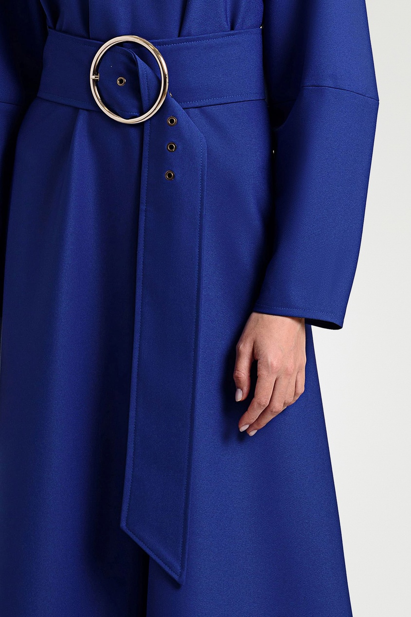 фото Синее платье с ассиметричным кроем ksenia kams