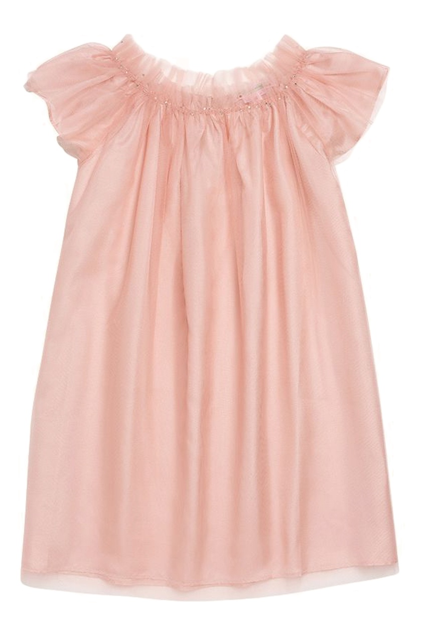 фото Розовое праздничное платье bonpoint