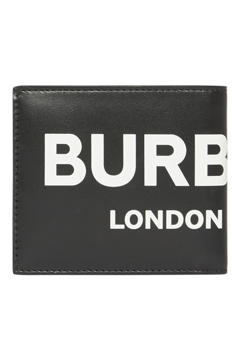 фото Складной кошелек с контрастным логотипом burberry