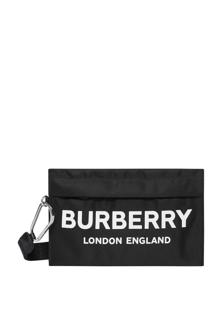 фото Черный клатч из текстиля Burberry