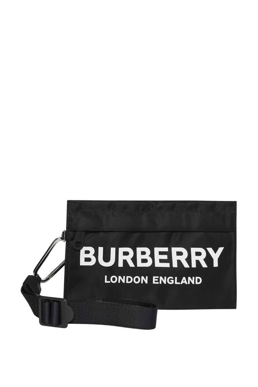 фото Черный клатч из текстиля Burberry