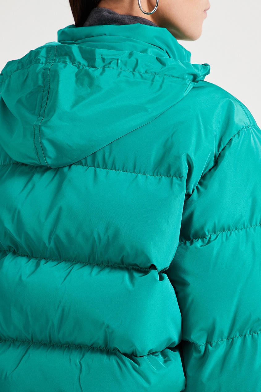 фото Зеленая стеганая куртка с логотипом Balenciaga