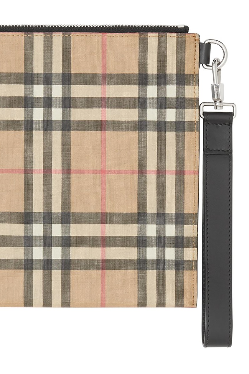 фото Прямоугольный клатч в клетку vintage check burberry