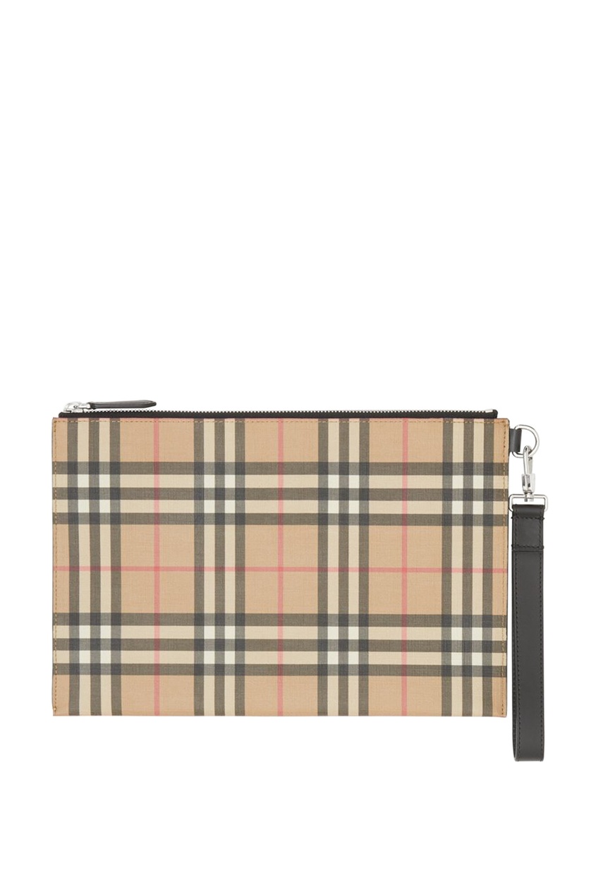 фото Прямоугольный клатч в клетку vintage check Burberry