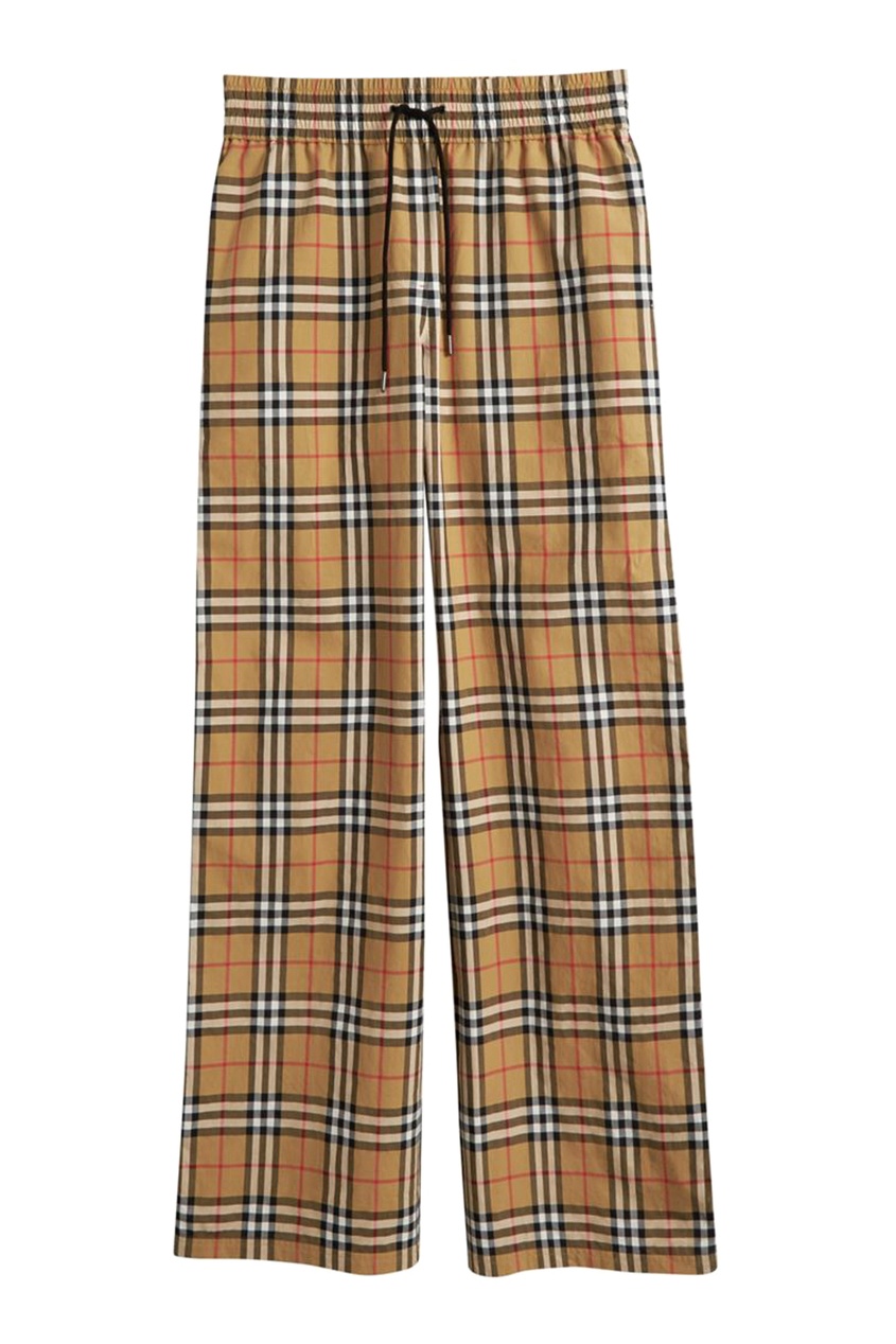 фото Широкие брюки с узором vintage check burberry