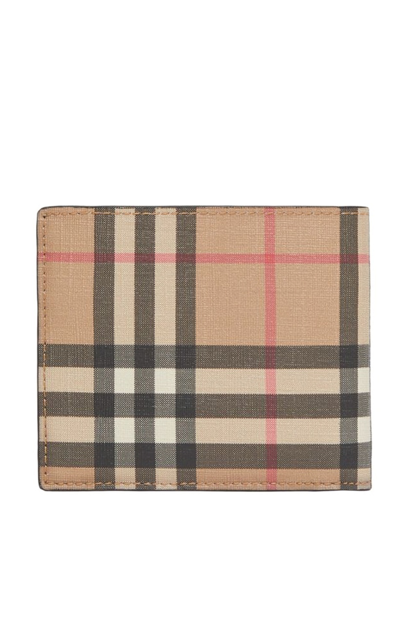 фото Складной кошелек из хлопка в клетку vintage check burberry