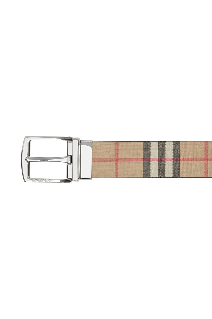 фото Двухсторонний ремень с узором vintage check Burberry