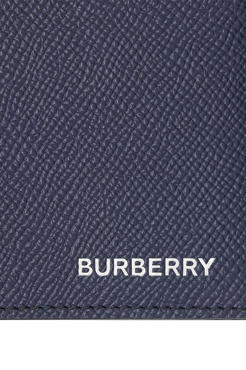 фото Синее портмоне из зернистой кожи Burberry