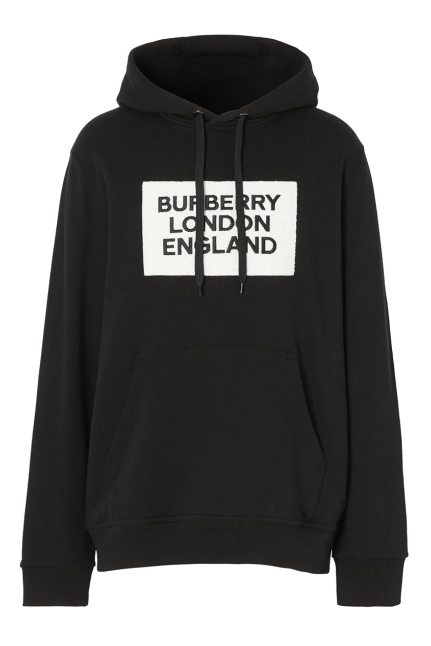 фото Худи черного цвета с логотипом Burberry