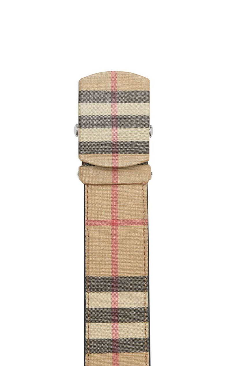 фото Бежевый ремень с узором vintage check Burberry